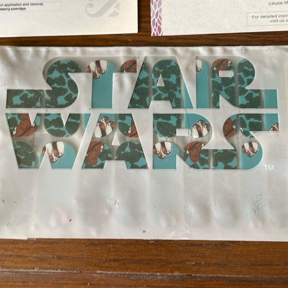 Rare Star Wars jam berry nail decal sticker wraps